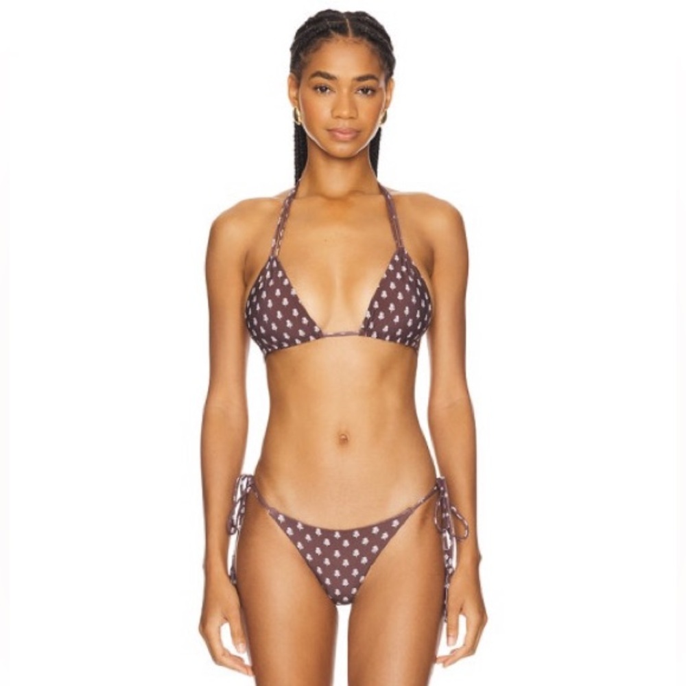 ACACIA - Anja Lauie Cheeky Thong String Bikini Bottom - P